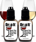 Drop It Wine Drops, Original   10 mL, 2 Pack   Naturally Reduces Sulfites & Tannins in Red, White & Sparkling Wines   Portable, Easy to Use   Treats Up to 55 Glasses/9 Bottles of Wine Each   USA Made