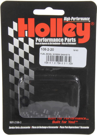 Holley 108-2-20 Fuel Bowl Screw Gasket Kit - Pack of 20