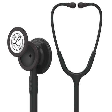 3M Littmann Classic III Monitoring Stethoscope, 5803, More Than 2x as Loud, Weighs Less, Stainless Steel Black Finish Chestpiece, 27 inch Black Tube, Stem and Headset