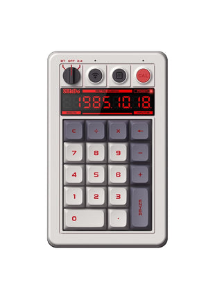 8BitDo Retro 18 Mechanical Numpad, Supports Calculator Mode, Bluetooth/2.4G/Wired Numpad for Windows and Android - N Edition