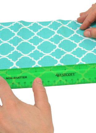 Westcott Shatterproof Ruler, 12-Inch, Green, 16012