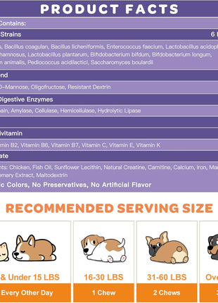 NATURE TARGET Dog Allergy Relief & Probiotics for Dogs 180 Bites