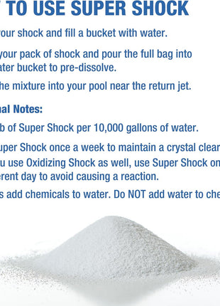 Doheny's Super Pool Shock | Pro-Grade Chlorine Shock, Quick-Dissolving, Fast-Acting 68% Cal-Hypo Granular Pool Shock | 24 x 1lb Bags, Proudly Made in the USA