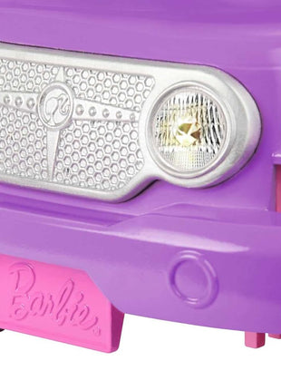 Barbie Off-Road Vehicle, Purple with Pink Seats and Rolling Wheels, 2 Seats, Gift for 3 to 7 Year Olds