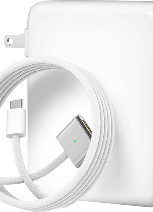 140W Charger for MacBook Pro 16 14 inch Mac Air 15 13 inch 2026 2025 2024 | 23 22 21 M1–M5【Original Quality】 Fast Charger Power Adapter & 6.6FT Type C to Magnetic 3 Cable LED Applicable 2021-26 (White)
