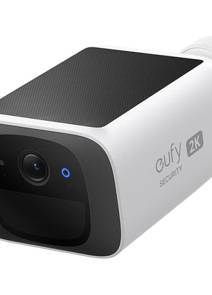 eufy Security SoloCam S220, Solar Security Camera, Wireless Security Camera Outdoor, 2K Resolution, Continuous Power, No Monthly Fee, HomeBase 3 Compatible, 2.4 GHz Wi-Fi, for Outdoor Surveillance