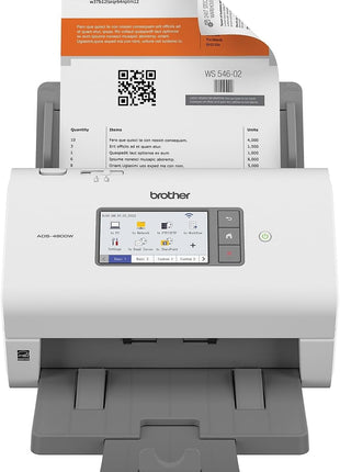 Brother ADS-4900W Professional Desktop Scanner with Fast Scan Speeds, Duplex, Wireless, and Large Touchscreen