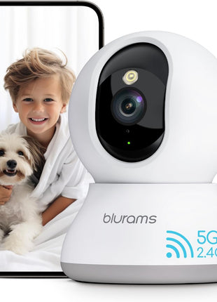blurams Pet Camera 2K, Dog Camera with Phone App, 360° PTZ Indoor Cameras for Home Security Indoor, Color Night Vision, 2-Way Talk, Motion Detection&Tracking, Cloud&SD