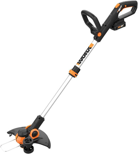 WORX Cordless String Trimmer & Lawn Edger, 12" Electric Weed Wacker with Command Feed, 20V Weed Eater with 5.5 LBS, 2 Batteries & Charger Included, WG163
