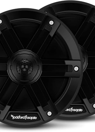 Rockford Fosgate M0-65B Marine Grade 6.5 inch Coaxial Full Range Speakers - Black (Pair)