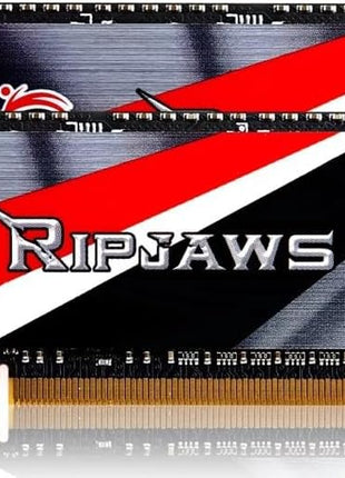 G.SKILL Ripjaws DDR3 SO-DIMM Series DDR3L RAM 16GB (2x8GB) 1600MT/s CL9-9-9-28 1.35V Unbuffered Non-ECC Notebook/Laptop Memory SO-DIMM (F3-1600C9D-16GRSL)