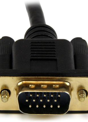 StarTech.com HD2VGAMM6 HDMI to VGA Adapter with Intergrated 6 Foot Cable - Black - 1920x1200 / 1080p [Parallel Import]