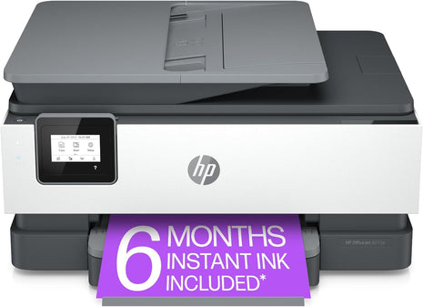 HP OfficeJet 8015e Wireless Color All-in-One Printer, 6 Month Instant Ink Trial Included