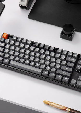Keychron K8 Max QMK Wireless Custom Mechanical Keyboard, Hot Swappable TKL 80% Layout Bluetooth/2.4G/USB-C Programmable, Aluminum Frame Super Red Switch NKRO Gaming Keyboard for Mac/Windows