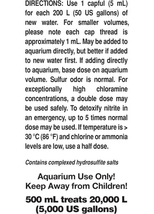 Seachem Prime Fresh and Saltwater Conditioner - Chemical Remover and Detoxifier 500 ml