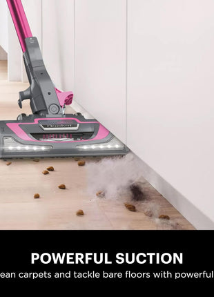 Shark HV371 Rocket Pro DLx Corded Stick, Removable Hand Vacuum, Advanced Swivel Steering, xL Cup, Crevice Tool, Upholstery Tool & Anti Allergen Dust Brush, Fuchsia, Capacity