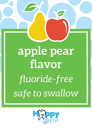 Dr. Brown's Fluoride-Free Baby Toothpaste, Safe to Swallow, Apple Pear, 1-Pack, 1.4oz/40g, 0-3 Years