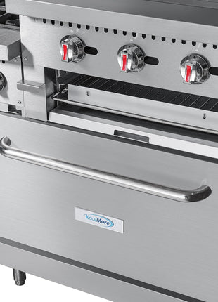 KoolMore 60 in. 6 Burner Commercial Liquid Propane Range with 24 in. Griddle and Broiler (KM-CRGB60-LP)