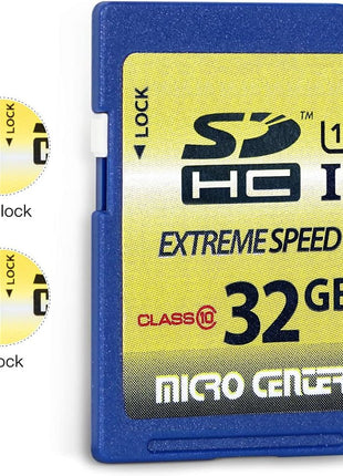 INLAND 32GB Class 10 SDHC Flash Memory Card Standard Full Size SD Card USH-I U1 Trail Camera by Micro Center (2 Pack)