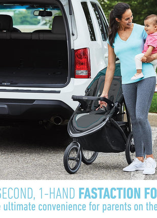 Graco FastAction Jogger LX Stroller - Drive, Convenient One-Hand Fold, ICS Compatible, Ideal for Parents on the Go