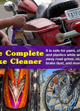 Wizards Bike Wash - Cleaner For Motorcycle Washing Kit- Quick Detailer for Bike with Bug Remover - For Your Motorcycle Accessories and Detail Kit - 22 oz