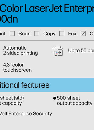 HP Color LaserJet Enterprise 6700dn Printer, Best for Business (6QN33A)