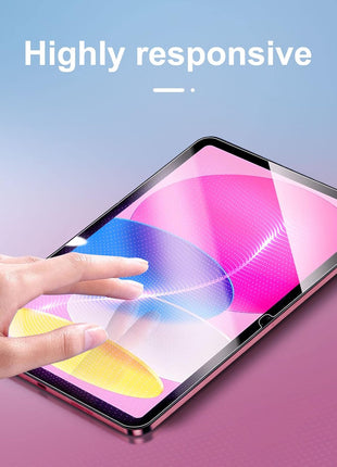 NEW'C 2 Pack Designed for iPad (A16) 11th Generation 2025, iPad 10th Generation 10.9 inches 2022 Screen Protector Tempered Glass, Bubble Free, Ultra Resistant (Easy Installation Frame)