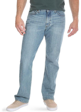 Wrangler Authentics Men's Regular Fit Comfort Flex Waist Jean, Dark Stonewash, 36W x 30L