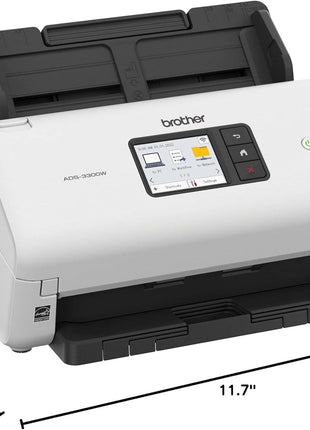 Brother ADS-3300W Wireless, High-Speed Desktop Scanner | 2.8-inch Touchscreen | Scans Up to 40ppm1