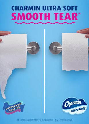 Charmin Ultra Soft Toilet Paper 6 Mega Rolls = 24 Regular Rolls