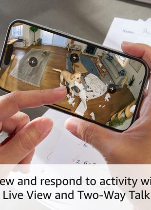 Ring Pan-Tilt Indoor Cam (newest model), See all around your home or business with 360° pan coverage, HD video, plus Two-Way Talk, White