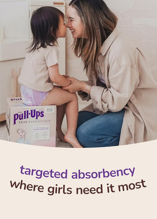 Pull-Ups Girls' Skin Essentials Potty Training Pants, Training Underwear, 3T-4T (32-40 lbs), 68 Ct