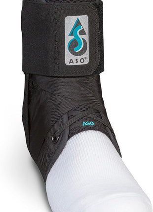 Med Spec ASO Ankle Stabilizer Lace Up Ankle Brace Sprain Support Black, MD | Ankle Brace for Sprains, Instability, Bilateral Orthopedic Support, Sports Injury Recovery, Men, Women, Teens & Kids. 264014