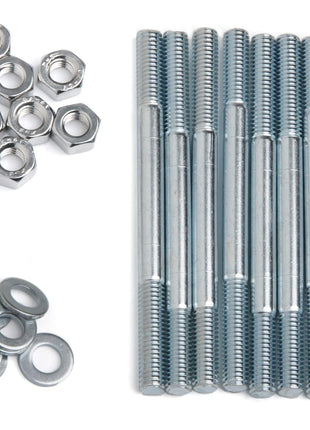 Holley Intake Manifold Stud, Hex Head, Stainless, Washers Included, GM LS-Series, Set of 10