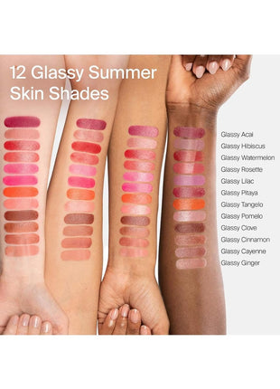 Haus Labs Color Fuse Longwear Hydrating Glassy Lip + Cheek Blush Balm Stick - Glassy Pomelo