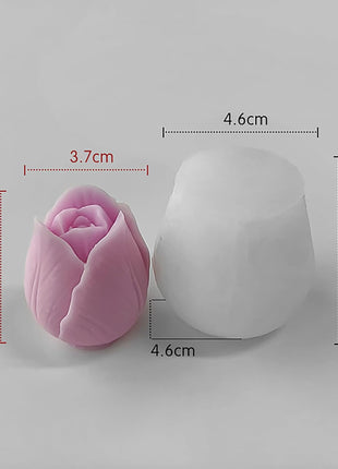 2 Pack Tulip Mold Tulip Resin Candle Mold - Silicone 3D Molds for Candy & Home Decor - Resin Casting & Making Molds