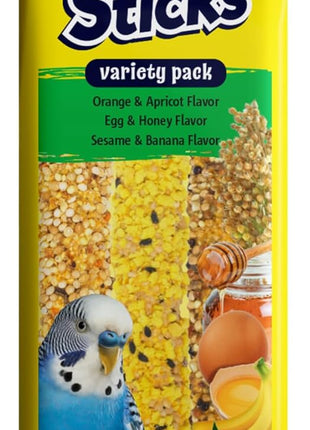 Vitakraft Crunch Sticks Rabbit Treat Carrot and Honey Flavor with Natural Grains and Honey Enriched with Essential Nutrients Baked On Wooden Stick to Encourage Chewing and Long Lasting Enjoyment