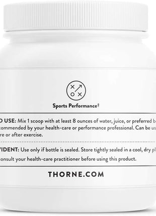 THORNE Creatine   Micronized Creatine Monohydrate Powder   Support for Muscles & Cognitive Function*   for Women & Men   Unflavored   NSF Certified for Sport   5 g per Serving   90 Servings