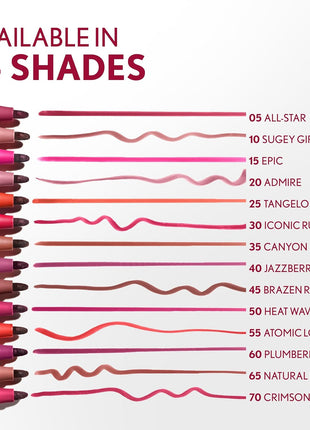 COVERGIRL Outlast, 10 Sugey Girl, Lipstain, Smooth Application, Precise Pen-Like Tip, Transfer-Proof, Satin Stained Finish, Vegan Formula, 0.06oz