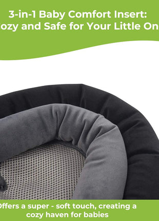 COOLBEBE Upgraded 3-in-1 Babybody Support for Newborn Infant Toddler - Extra Soft Car Seat Insert Cushion Pad, Perfect for Carseats, Strollers, Swings