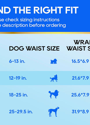 HONEY CARE All-Absorb A26 Male Dog Wrap, 50 Count, Small