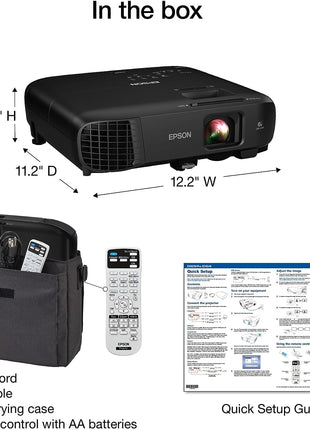 Epson Pro EX9240 3-Chip 3LCD Full HD 1080p Wireless Projector - 4,000 Lumens Color & White Brightness - Miracast - 2 HDMI - Built-in Speaker - 16,000:1 Contrast Ratio