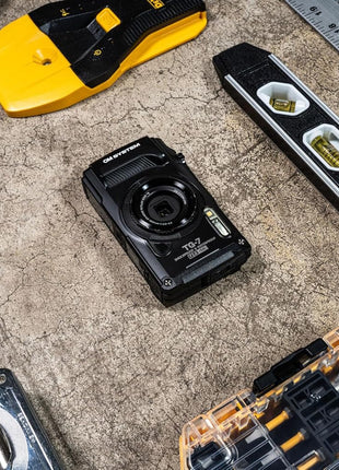 OM SYSTEM Olympus Tough TG-7 Black Underwater Camera, Waterproof, Freeze Proof, High Resolution Bright, 4K Video 44x Macro Shooting (Successor Olympus TG-6)