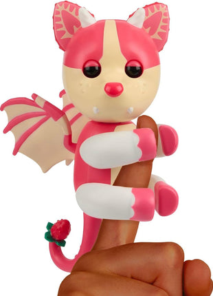 Adopt Me! x Fingerlings, Adopt Me! Strawberry Shortcake Bat Dragon, Legendary Interactive Pet with 40+ Sounds & Reactions (Ages 5+)
