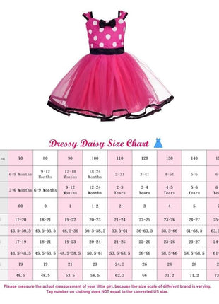 Dressy Daisy Toddler Girl Polka Dots Fancy Dress Up Costume Birthday Party Tulle Dresses with Headband Size 3T to 4T Hot Pink 203
