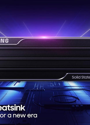 Samsung SSD 9100 PRO w/Heatsink 2TB, PCIe 5.0x4 M.2 2280, Up to 14,700MB/s | NVMe Internal Solid State Hard Drive best for AI Computing, Gaming, and Heavy Duty Workstations (MZ-VAP2T0CW)