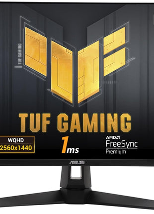 ASUS TUF Gaming 27" 1440P HDR Monitor (VG27AQ3A) – QHD (2560 x 1440), 180Hz, 1ms, Fast IPS, 130% sRGB, Extreme Low Motion Blur Sync, Speakers, Freesync Premium, G-SYNC Compatible, HDMI, DisplayPort