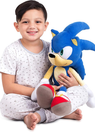 Sonic The Hedgehog Anime Kids Bedding Super Soft Plush Cuddle Pillow Buddy, 22 inch Tall, (Officially Licensed Product) by Franco