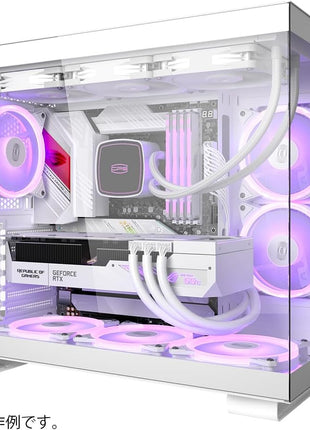 PCCOOLER CPS - C3 T500 ARGB White - Mid Tower - Gaming Desktop Case with 6 ARGB Fans - ATX/M-ATX/ITX - 270 Column Free Panoramic View - 360MM Radiator & 400MM GPU Support (C3-T500WHD6-GL)