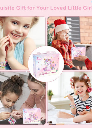 ELLENER Gifts for Girls Age 6-8 8-10,Bracelet Making Kit,Girls Toys,Gift Basket that Inspires Creativity and Individuality and is Fun to Play with Friends Create a Unique Gift for Your Friend